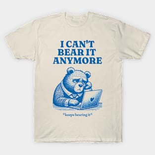 tired bear | funny vintage T-Shirt